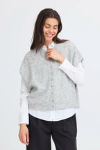 Sanny Cardigan,Light Grey Melange image 1