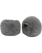 Steffi Faux Fur Cuffs, Grey