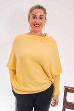 Asymmetric Knit, Lemon image 1