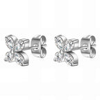Stainless Steel Flower Earrings image 0