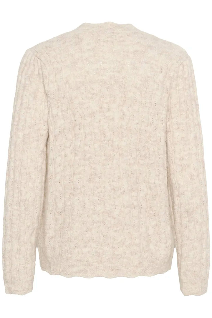 Junah Cardigan, Oat Melange image 5