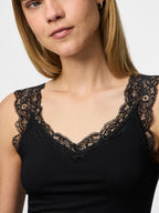 Barbera Lacy Top, Black image 3