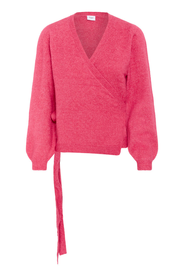 Larna Wrap Cardigan, Fruit Dove image 5