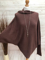 Asymmetric Knit, Chocolate image 4