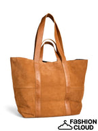 Jasmin Suede Shopper Bag, Cognac image 2