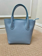 Melanie Mini Bucket Bag, Soft Blue - full grain leather image 0