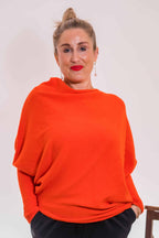Asymmetric Knit, Orange image 0