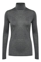 Rollneck Top, Dark Grey Melange image 4