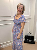 Alexis Dress, Ditsy Purple print image 1