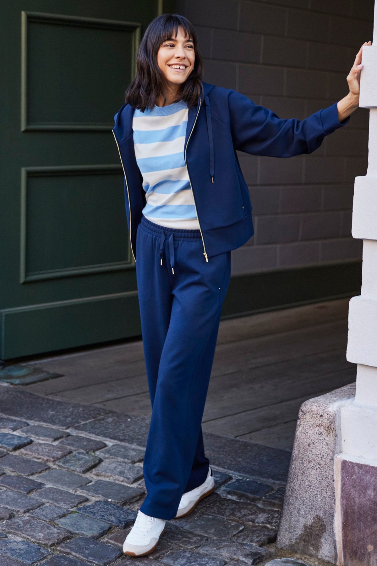 Priya Trouser, Navy Blazer
