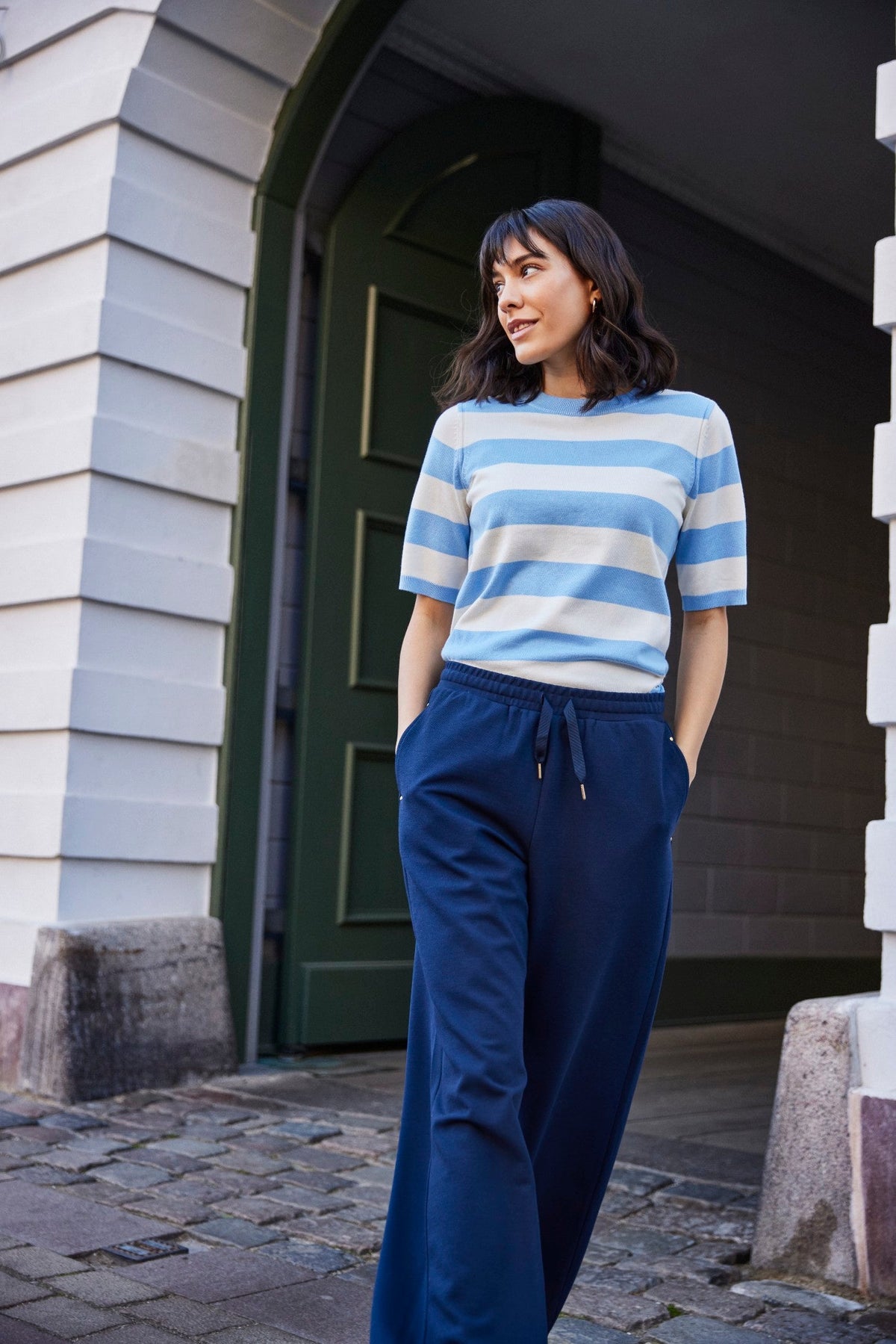 Priya Trouser, Navy Blazer