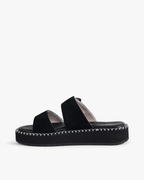Scarlet Cushioned Sandal, Black