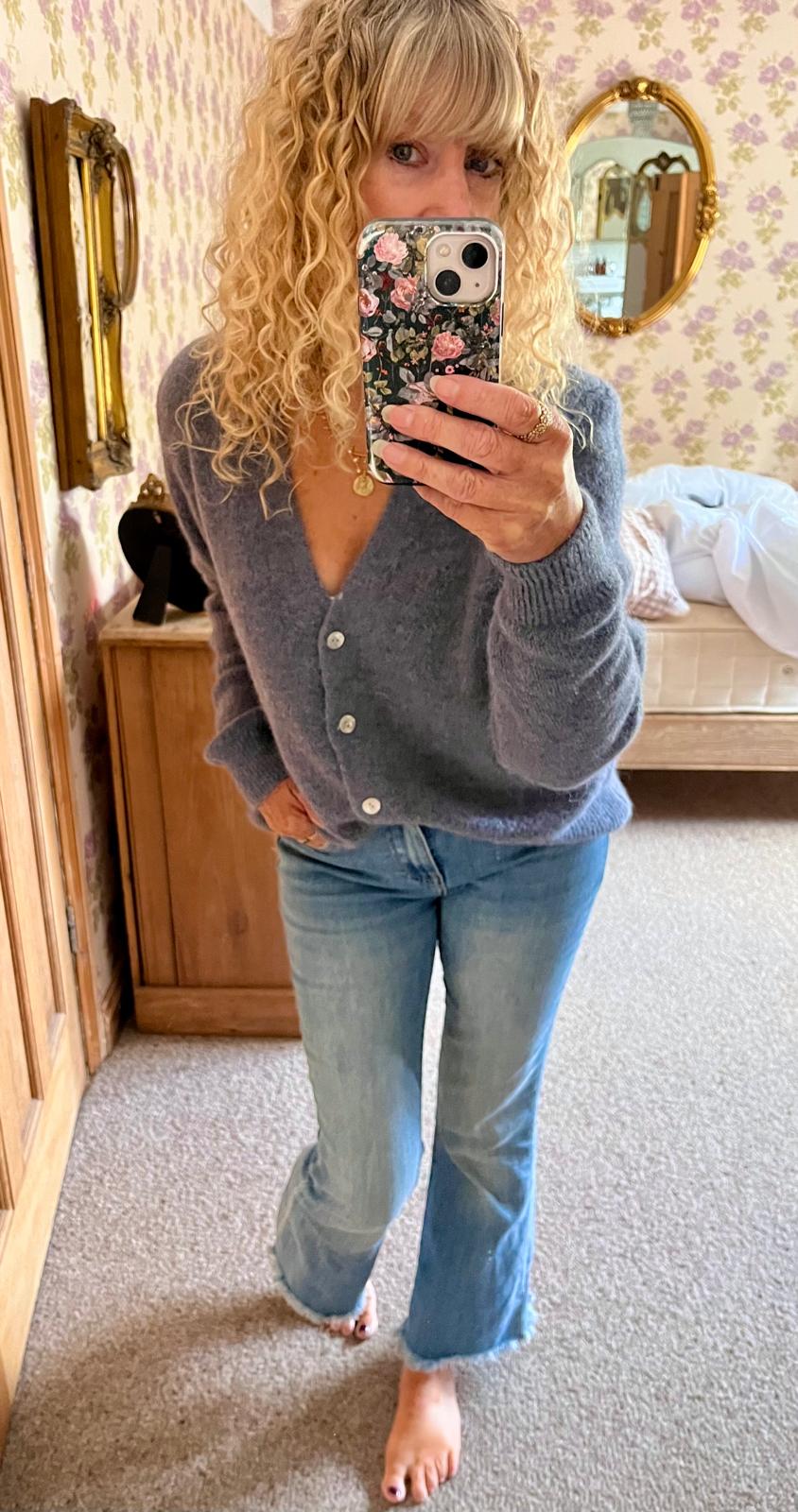 Joyful Cardigan, Smoky Blue