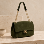 Legenda Suede Bag, Olive