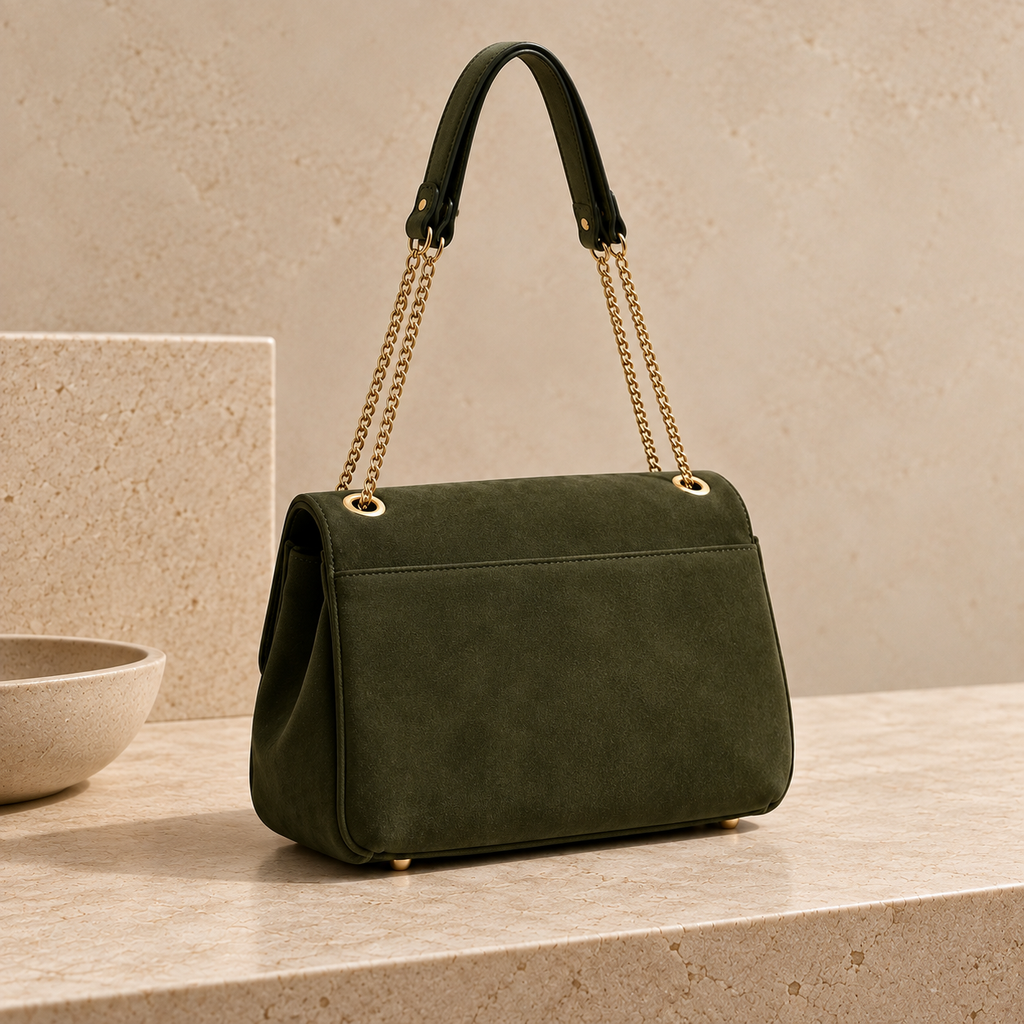 Legenda Suede Bag, Olive
