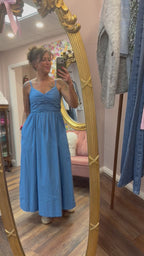 Paige Midi Dress, Blue