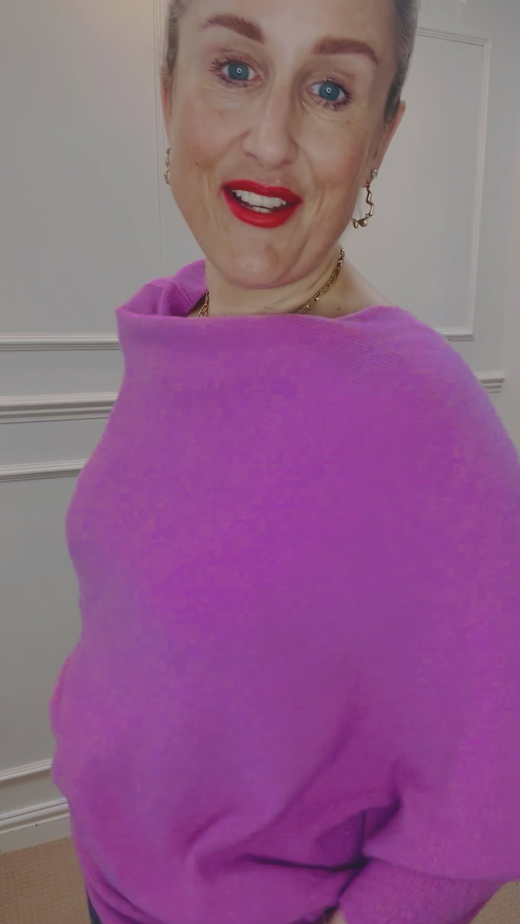 Asymmetric Knit, Heather