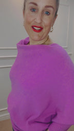 Asymmetric Knit, Heather