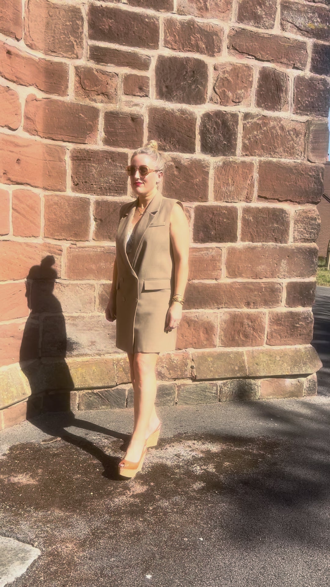 Dion Waistcoat, Sepia Tint Melange