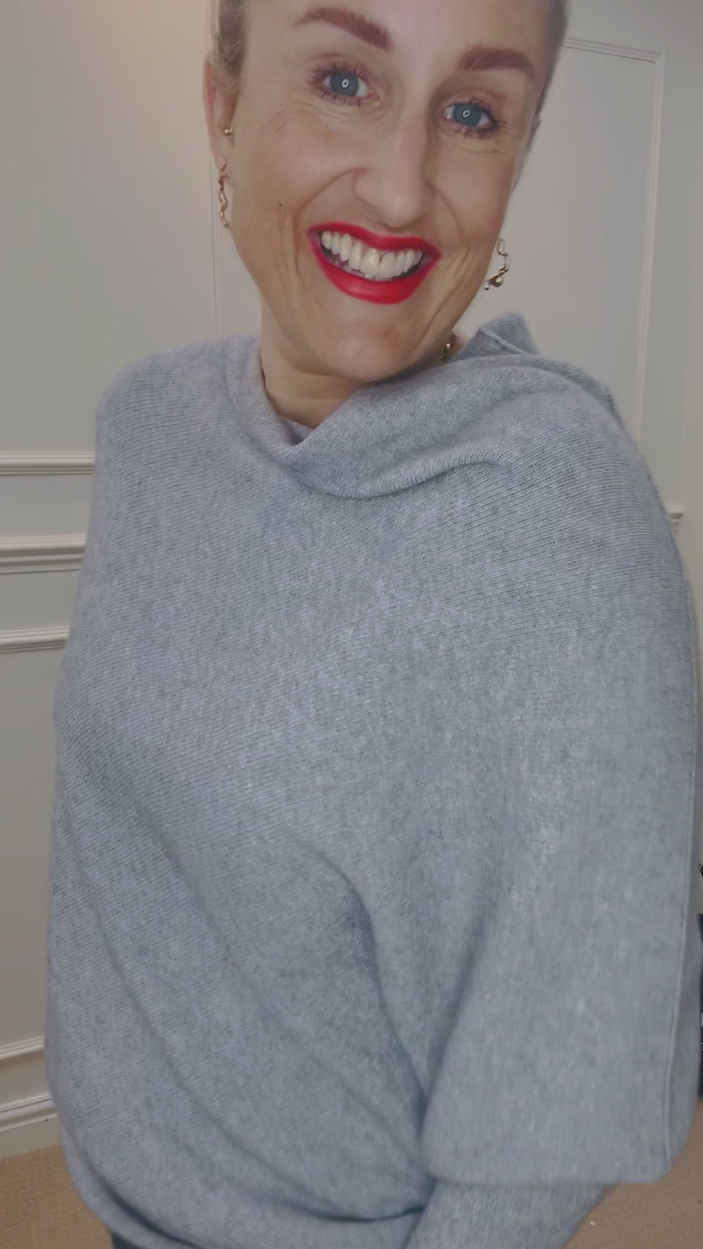 Asymmetric Knit, Grey