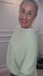 Asymmetric Knit, Pistachio