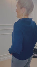 Asymmetric Knit, Navy