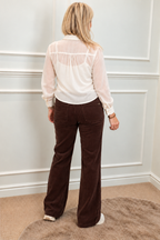Rowan Cord, Dark Chocolate - back
