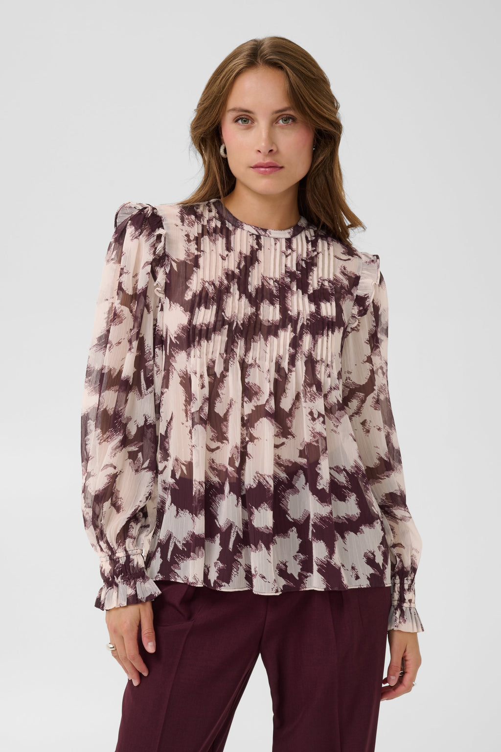 Umindasz Blouse, Winetasting Shadow Blooms