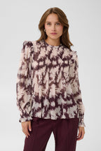 Umindasz Blouse, Winetasting Shadow Blooms