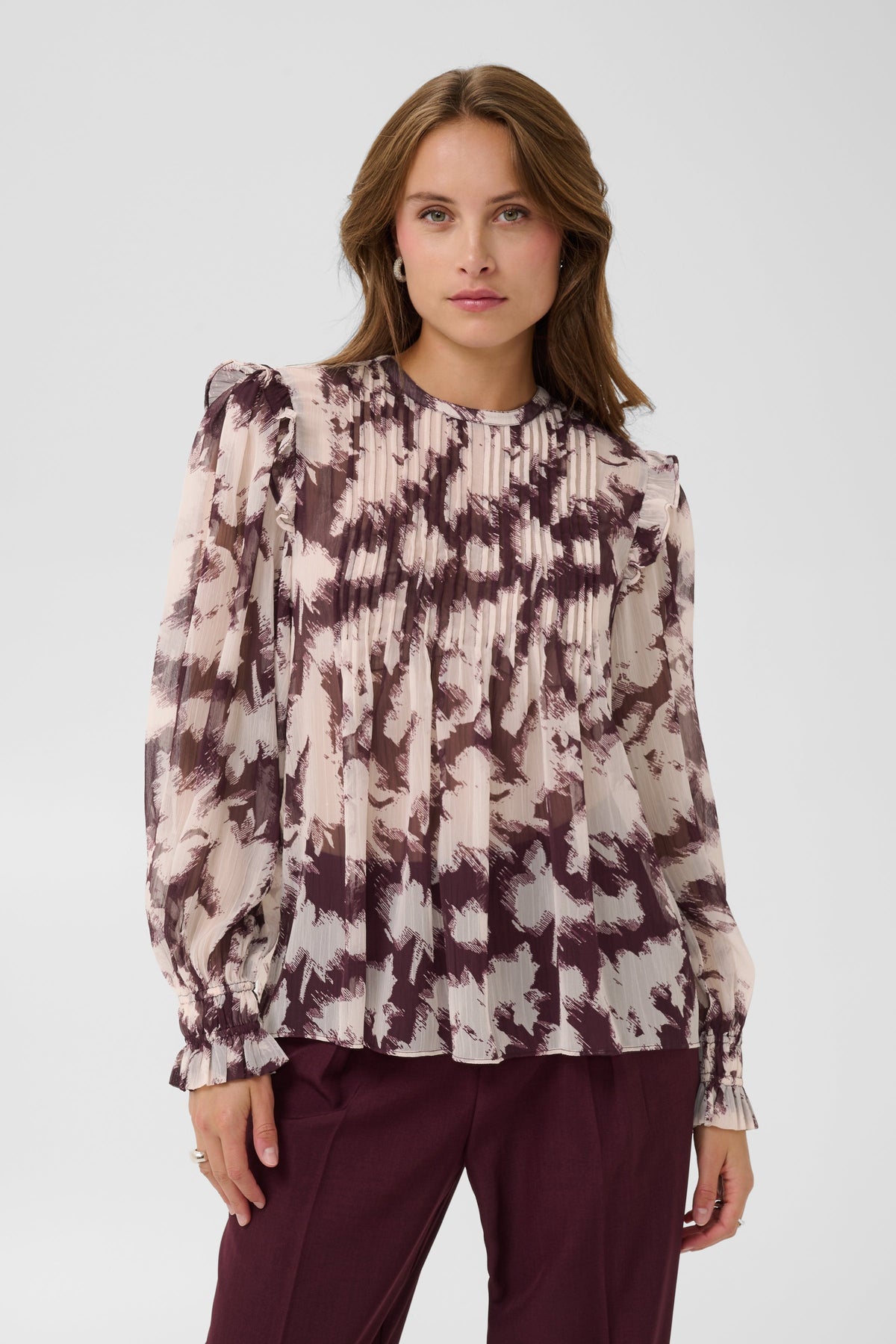 Umindasz Blouse, Winetasting Shadow Blooms