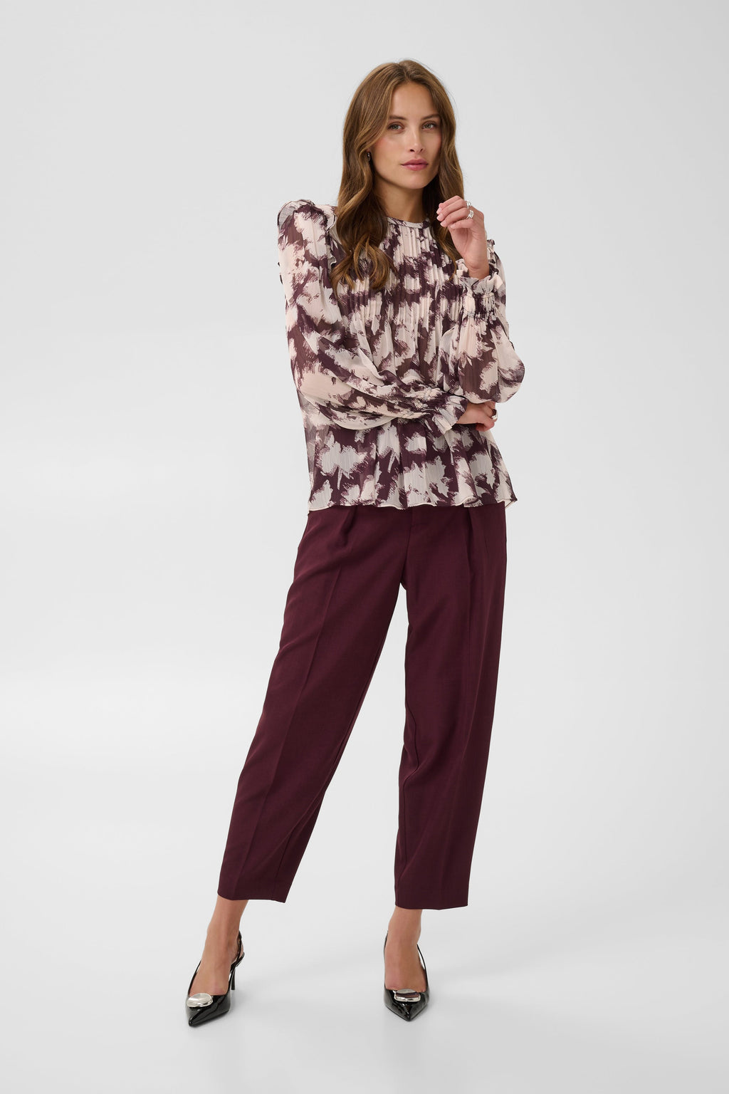 Umindasz Blouse, Winetasting Shadow Blooms