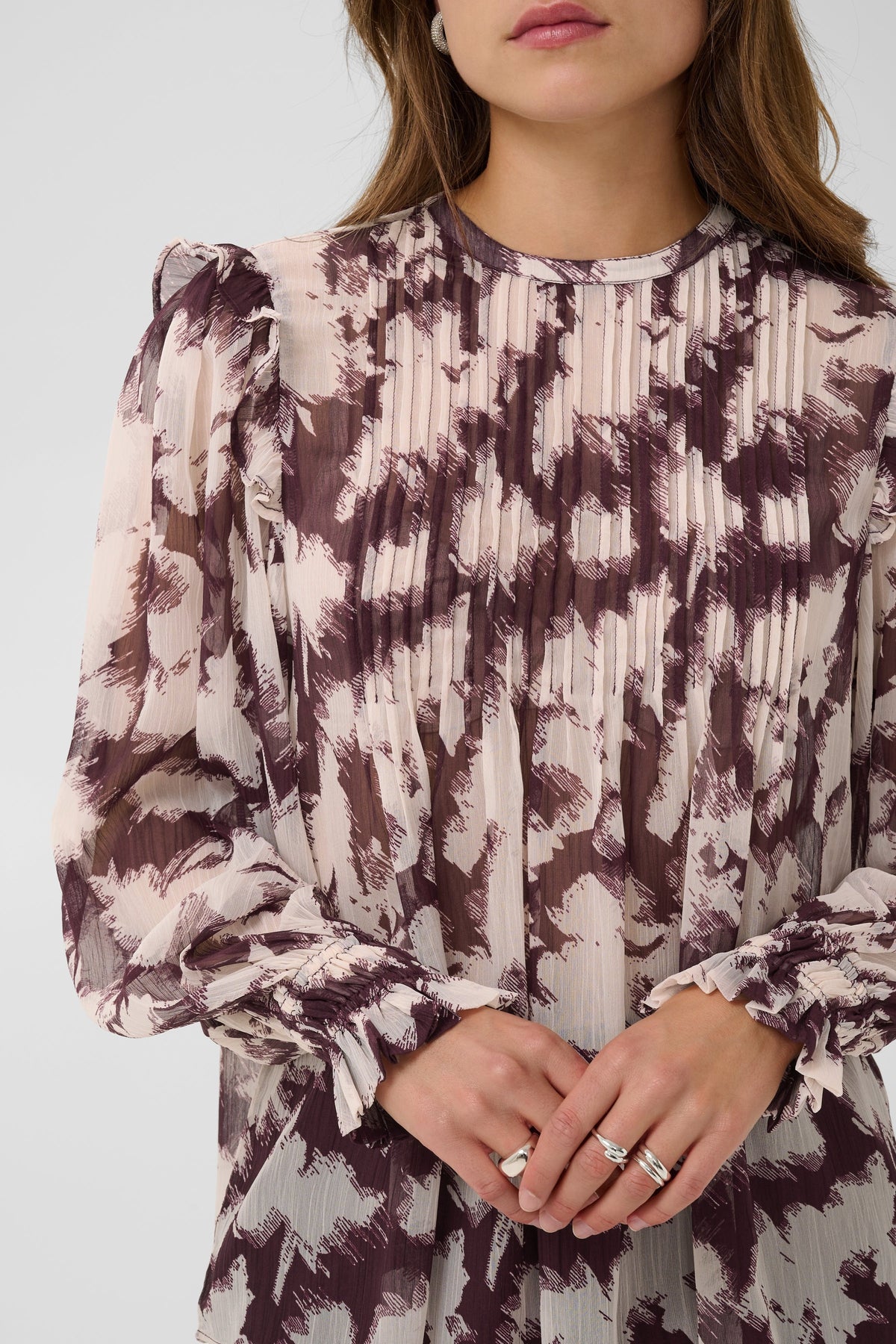 Umindasz Blouse, Winetasting Shadow Blooms