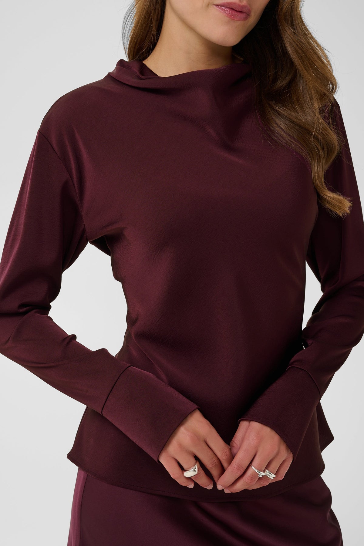 Umaliesz Blouse, Winetasting Red