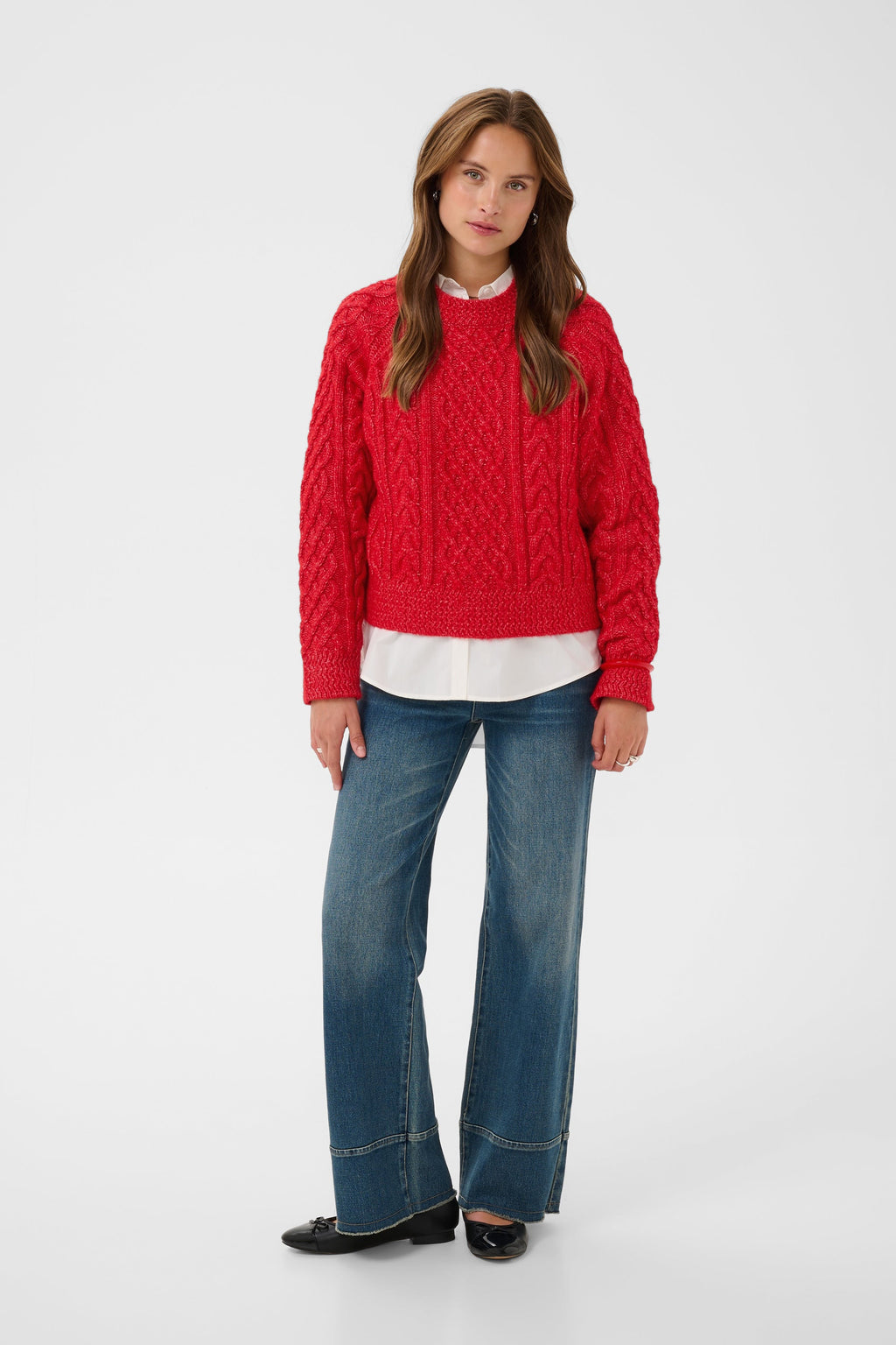 Uwenasz Pullover, True Red Melange