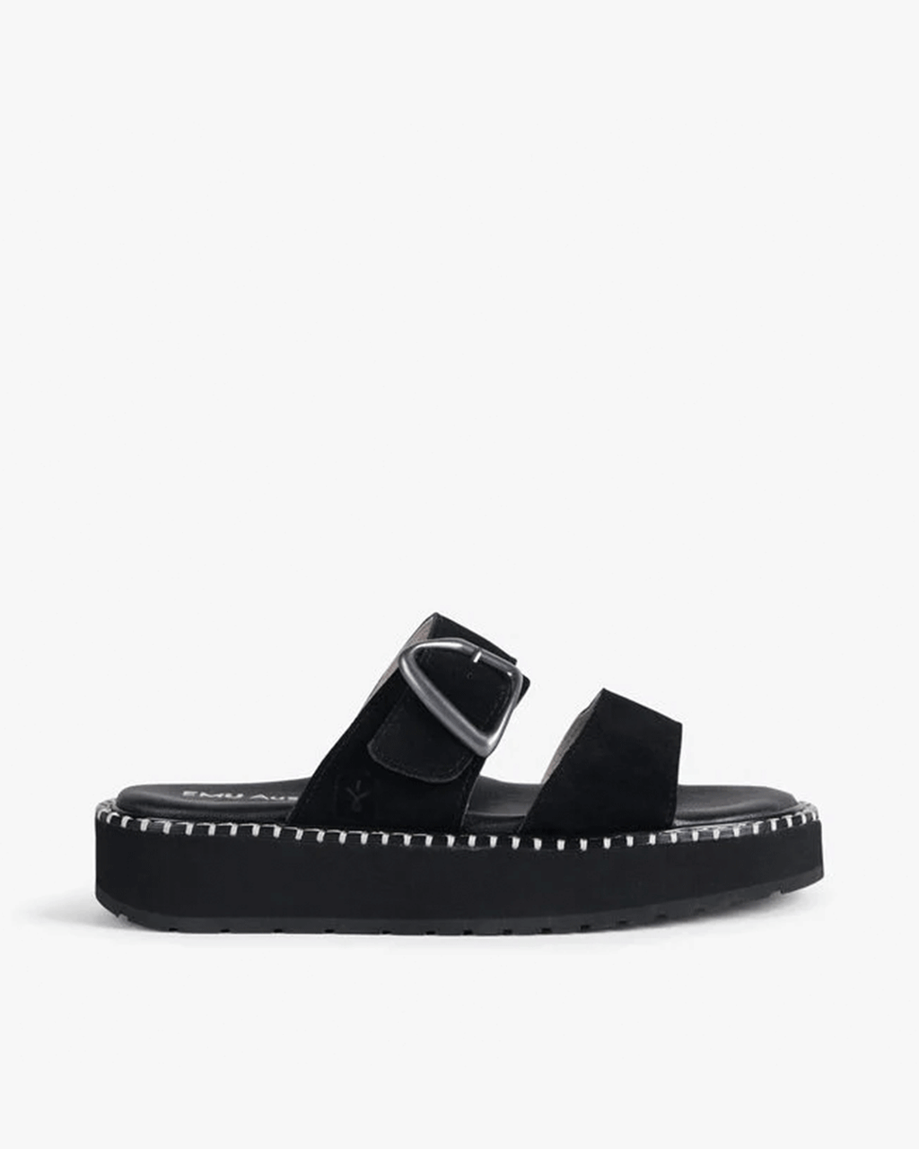 Scarlet Cushioned Sandal, Black