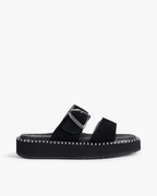 Scarlet Cushioned Sandal, Black