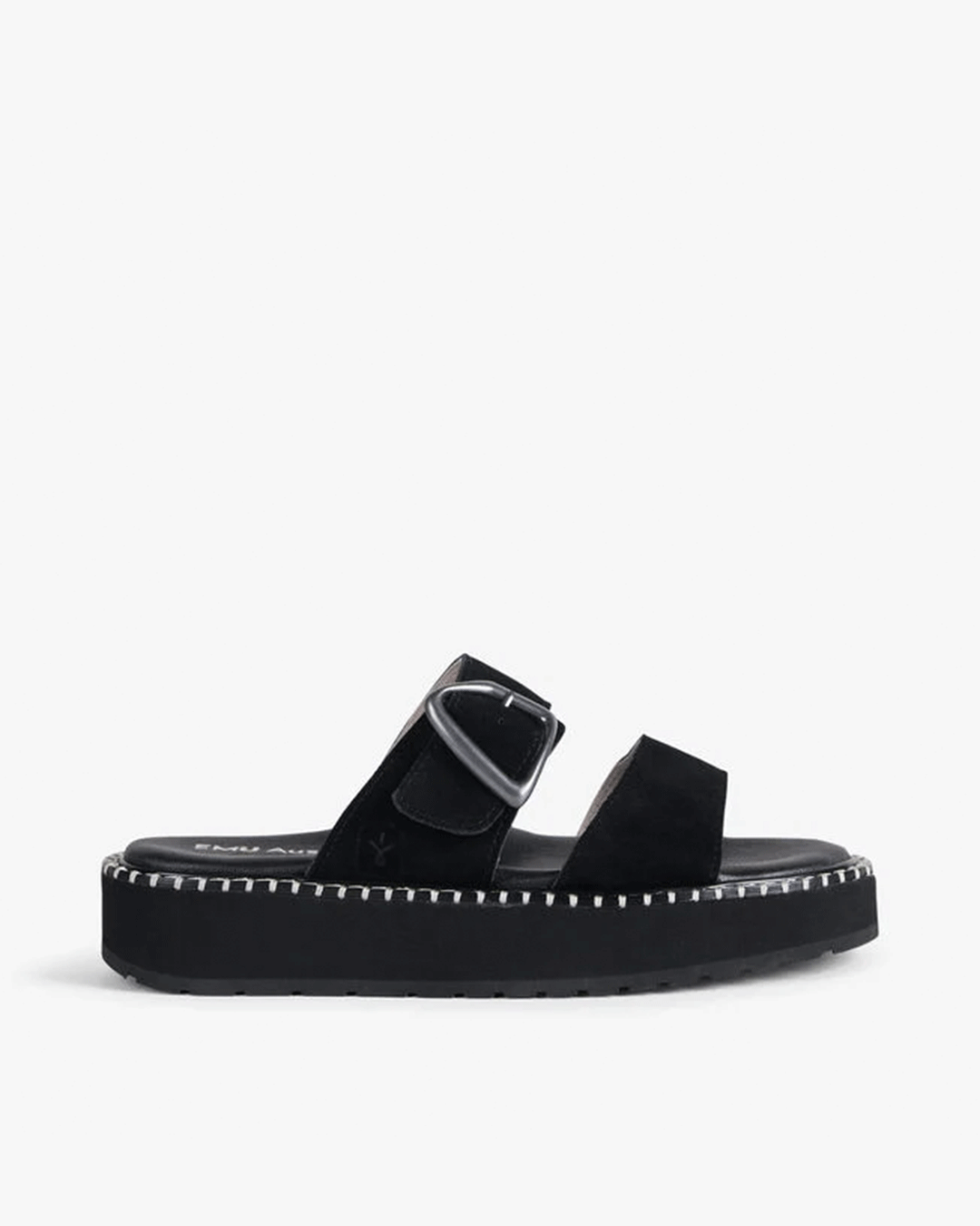 Scarlet Cushioned Sandal, Black